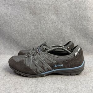 Skechers Shoes Womens Size 8 Relaxed Fit Memory Foam Slip On Grey Sneakers 22551